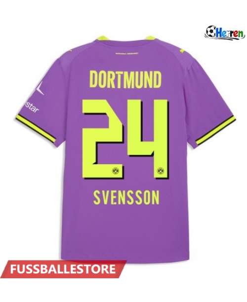 Günstige Borussia Dortmund Daniel Svensson #24 3rd trikot 2026-27 Kurzarm